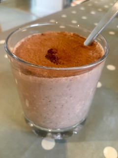 A picture of Peanut Butter and Chocolate Breakfast Pudding.