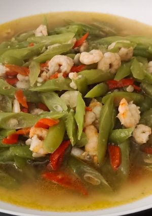 Foto resep Tumis Buncis + Udang