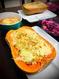 Butternut rellena Gratín 🇺🇾🇯🇵バターナッツかぼちゃのグラタン