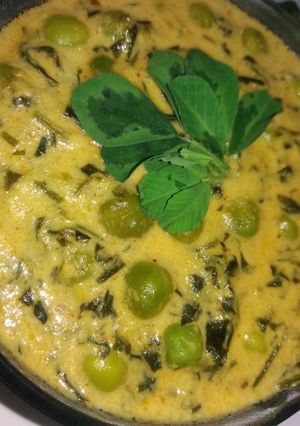 A picture of Meethi malai matar.