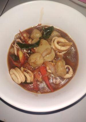 Foto resep Cumi bakso saus tiram