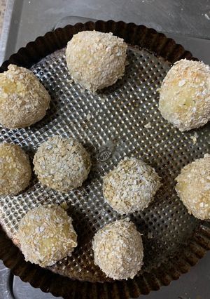 Una foto de Bombas de papa 🥔 y batata 🍠