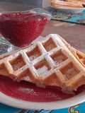 Waffles veganos