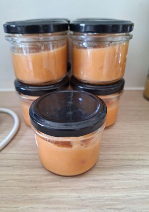 Une photo de Compote brugnon abricot