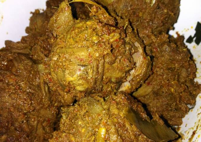 Resep Rendang jeroan ayam, Lezat Sekali