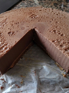 Una foto de Tarta de queso de chocolate baja en calorías