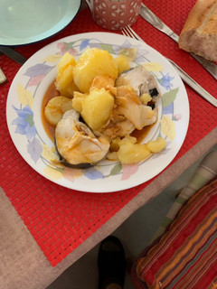 Una foto de Merluza a la gallega en Thermomix
