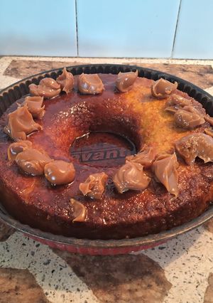 Una foto de Budín de pan y dulce de membrillo