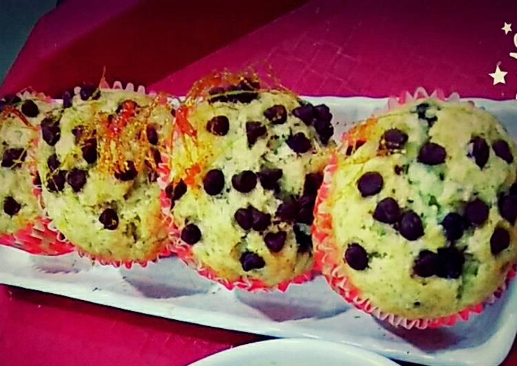 Easiest Way to Make Super Quick Homemade Chocolate chips muffins