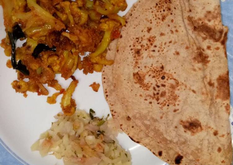 How to Prepare Award-winning Low calorie healthy style flower and alu ki sabji