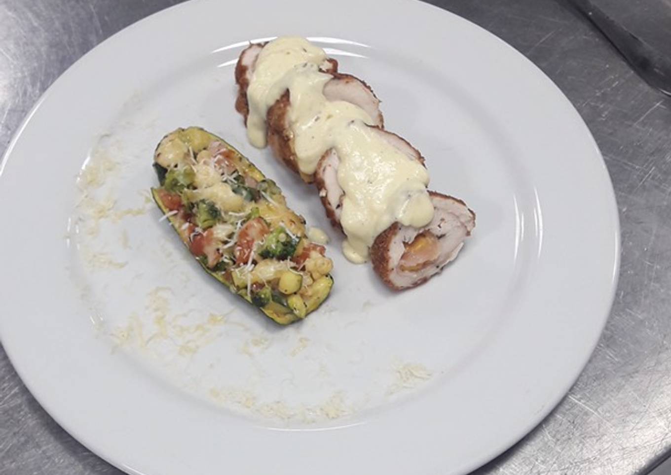 Cordón Bleu y Zucchini relleno
