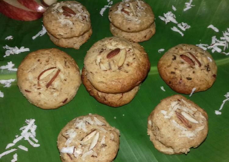 Easiest Way to Make Ultimate Apple Coconut Wheat flour Cookies