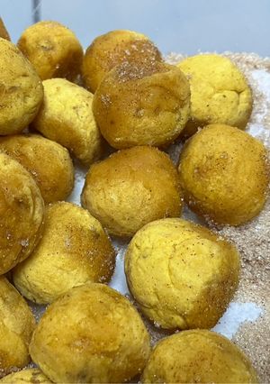 沾肉桂糖烤地瓜球 的食譜成品照片