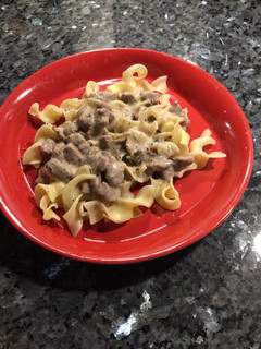A picture of Beef Stroganoff.