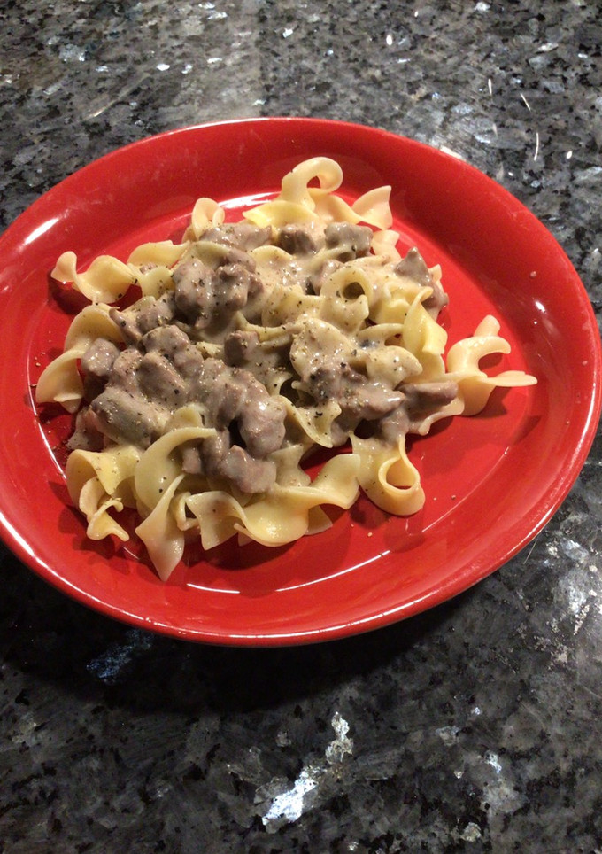 A picture of Beef Stroganoff.