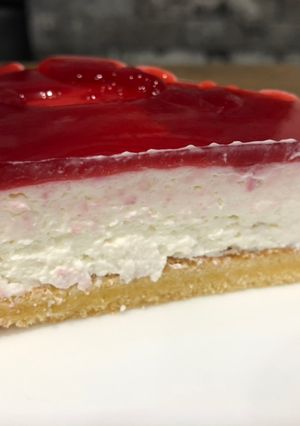 Málna zselés túrós mascarpone torta recept fotója