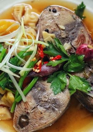 Hình của món CƠM NHÀ | CÁ NGỪ KHO THƠM & MĂNG TRE.