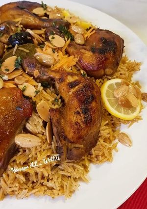 صورة لوصفة كبسة بخاري الدجاج