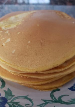 Una foto de Panquecas de auyama con buttermilk