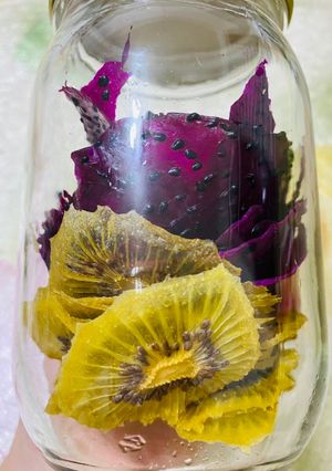 奇異果與紅龍果乾 （果乾機） 的食譜成品照片