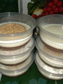 Foto resep Puding coklat Vla ala kfc topping Regal