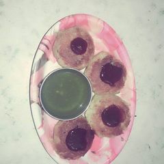 A picture of Left over kadhi cutlets.