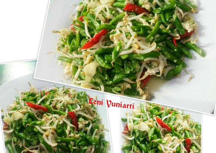 Tumis Kacang Panjang Kecambah