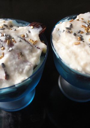Foto principal de Higos con melón con pepitas de oro y plata