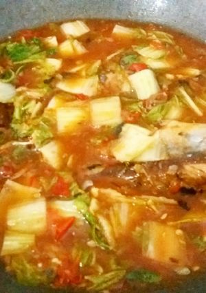 Foto resep Sarden Makarel dan Sawi Pedas Manis