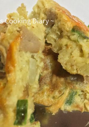 Foto resep Dadar Mie Kari ayam