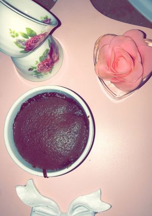 صورة لوصفة سوفليه بخليط الكيك والنوتيلا