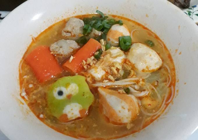 Resep Suki Kuah Tomyam No Udang Oleh Selly Mutiara Restika Cookpad