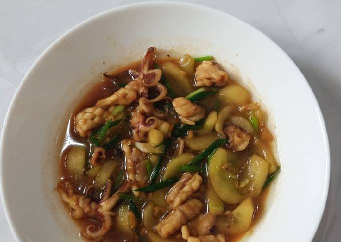 Cara Memasak Resep Cah Timun Cumi