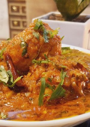 A picture of Egg Curry 🍛 Comfort Indian Dish.