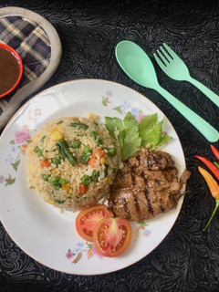 Foto resep Nasi Goreng baceman bawang putih