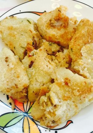 Hình của món Bánh chưng chiên.