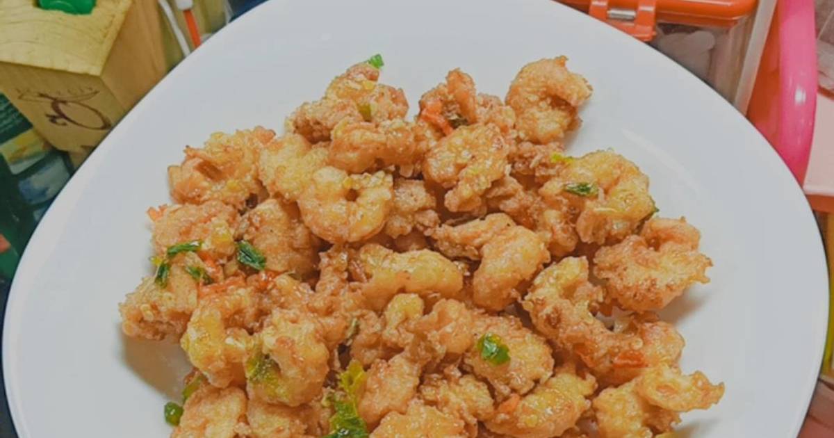 Resep Udang Tepung Cabai Garam Oleh Dapur Adell Cookpad