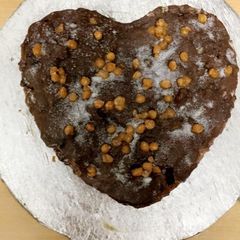 A picture of Eggless Chocolate naked cake.