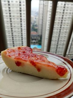 Foto resep Strawberry cheesecake (steamed)