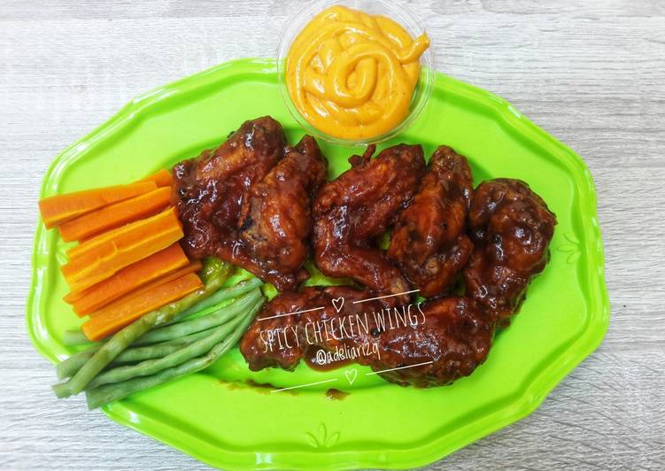 Spicy chicken wings ala richeese #selasabisa