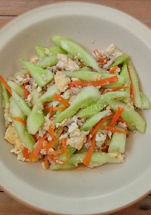 รูปของ ผัดแตงกวาหมูสับใส่ไข่ (อาหารเด็ก)
