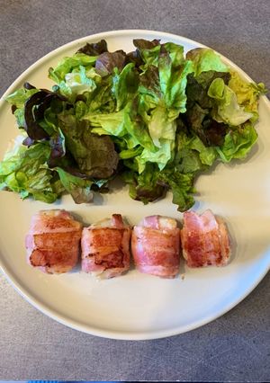 Une photo de Salade verte & ses noix de St Jacques
