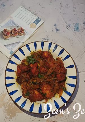 A picture of Chicken Kanti - Kashmiri Eid special Snack.