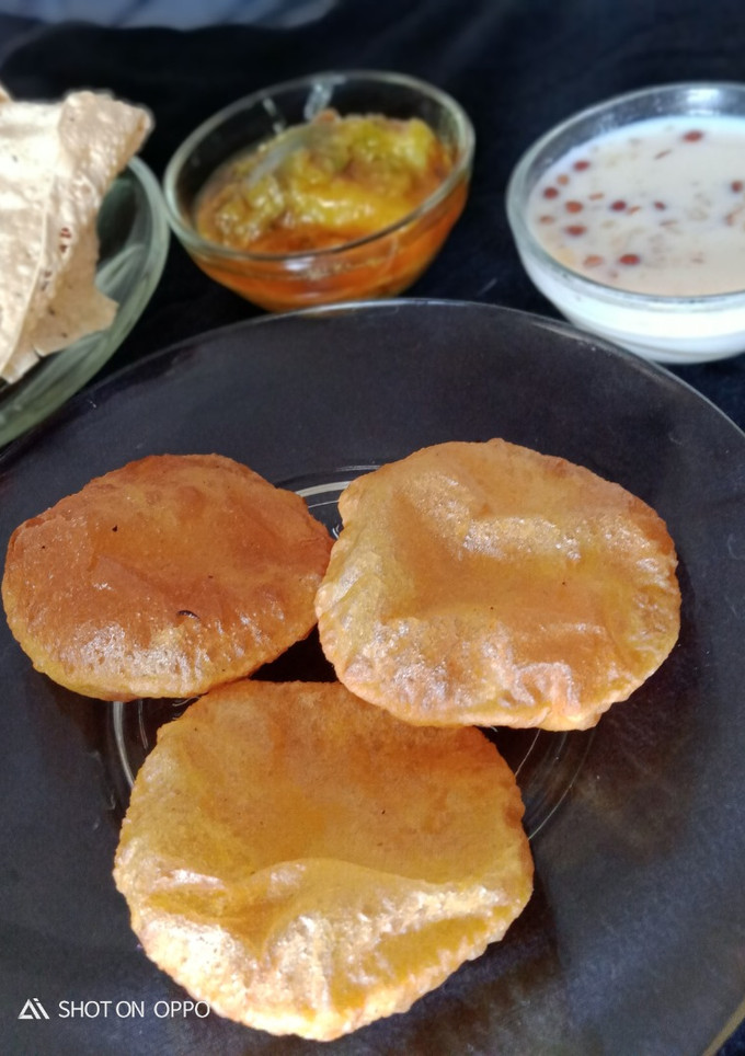 ઘઉ ની પૂરી રેસીપી મુખ્ય ફોટો