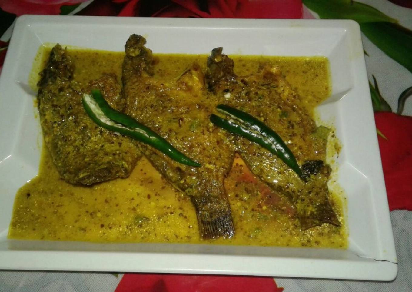 Telapia fish curry(telapia macher jhal)