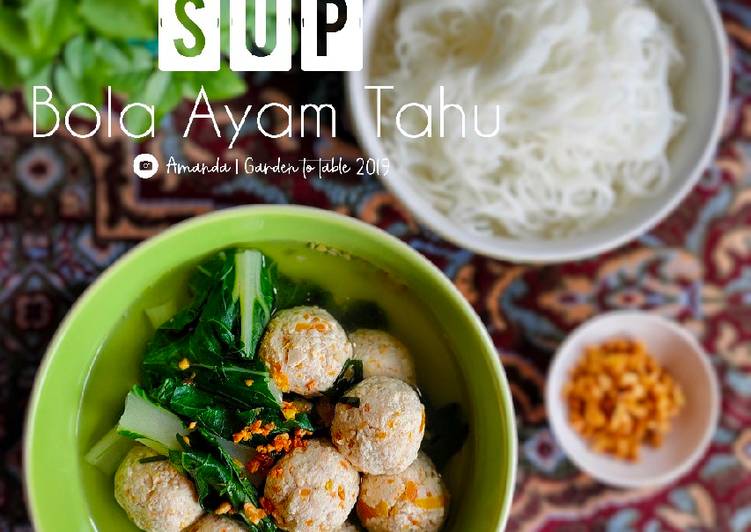Olahan Sup Bola Ayam Tahu | Resep Membuat Sup Bola Ayam Tahu Yang Sedap
