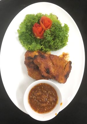 Hình của món Sườn non sốt tomyum.