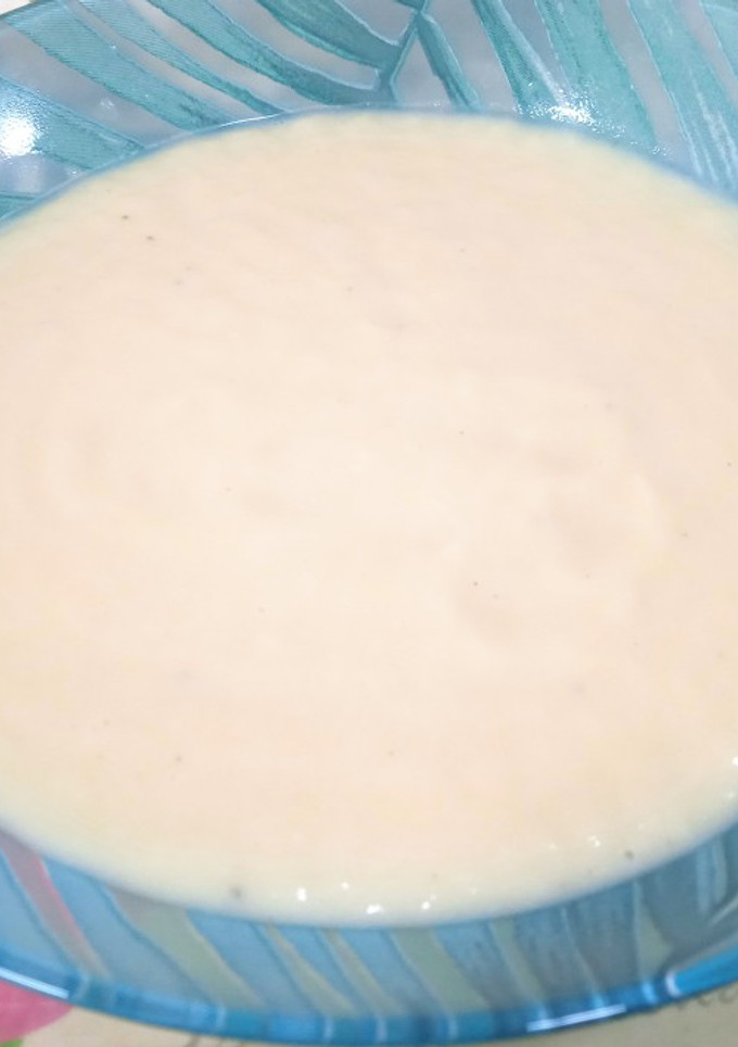 Una foto de Crema de espárragos blancos en conserva