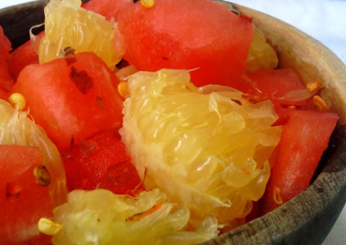 How to Make Quick Orange Melon Chili Salad