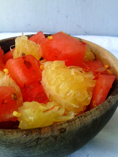 A picture of Orange Melon Chili Salad.